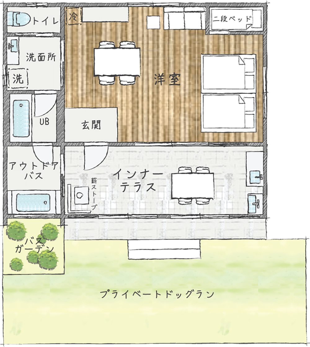 ガーデンサンテラス間取り図