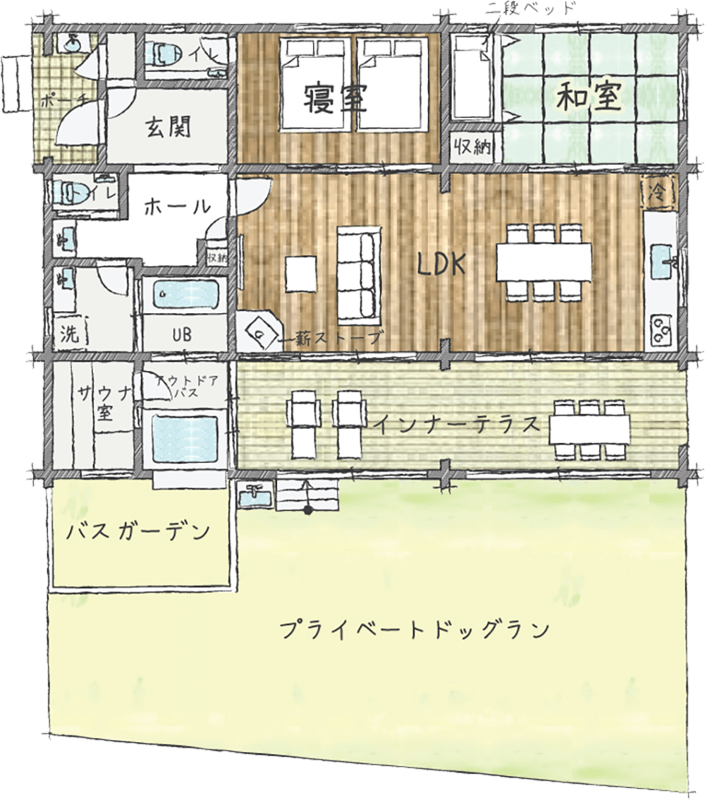 ログプレミアムアルモハルモニア間取り図